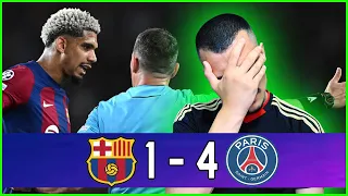 REACTIE BARCELONA - PSG 1-4