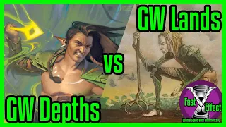 GW Depths vs GW Lands | Legacy Magic: The Gathering w/Commentary | Fast Effect | ELD's MTG