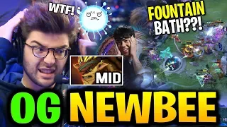 OG Fountain Bath in TI9?! Mid Bristleback & Carry IO - OG vs NEWBEE TI9 Dota 2