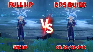 Neuvillette Full HP vs DPS Build Gameplay Comparisons & Damage Showcases! What’s His Best Build???