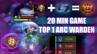 TOP 1 ARC WARDEN - Закончил 7К игроков за 20 минут