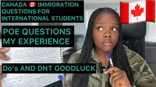 Canada 🇨🇦 Immigration Questions at POE/Study Permit /International Student/My Experience.#canada .