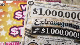 MI Lottery - 2 tickets - Let's hit big and have an Extravaganza good time! 🎉🧨🎊 #lottery #scratch