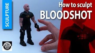How to sculpt BLOODSHOT - Vin Diesel from polymer clay Time-lapse | Tutorial