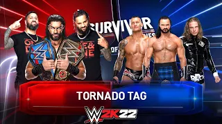 The Bloodline vs. RK Bro & Drew McIntyre | 3v3 ELIMINATION Tornado Tag Match | WWE 2K22 4K