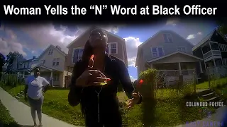 Woman Yells Racial Slurs at Black Officer...