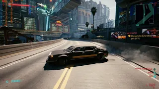 Cyberpunk 2077 daytime driving test