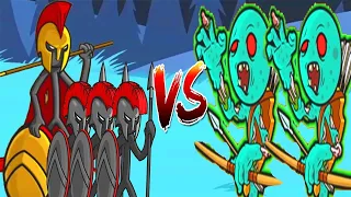 Stick War Legacy Spearton Tournament Mode - SPEARTON VS ZOMBIES - Android / IOS Gameplay