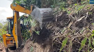 Progress of Mountain Narrow Road Can Uplift the Remote Mountain Villagers Lifestyle-JCB Machine