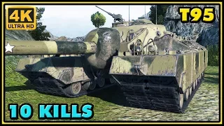 T95 - 10 Kills - 8,3K Damage - 1 VS 4 - World of Tanks Gameplay