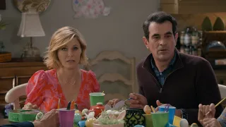 Phil and Claire at the Grandparents Table - Modern Family