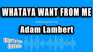 Adam Lambert - Whataya Want from Me (2009 / 1 HOUR LOOP)