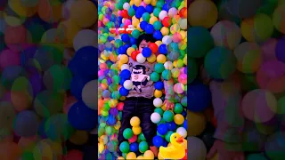 We filled his room with BALLS🙀Ball pit Fun#kidsfun #kidplaysgaming #shortfeed #shortsyoutube