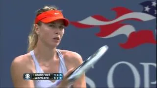 Epic Point Won By Caroline Wozniacki vs Maria Sharapova 2014 US Open