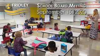 Fridley School Board Meeting - September 2020