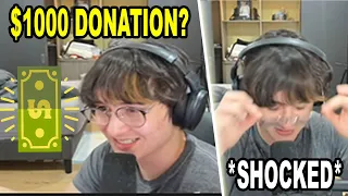 Michael Reeves *Shocked* After Receiving A $1000 Donation //