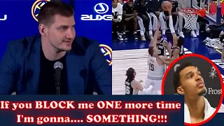 What Nikola Jokic said about Wemby after he TERRORIZED him with several BLOCKS during the game...