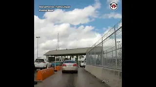 Cruzando el Puente Internacional B&M. de Matamoros, Tamaulipas a Brownsville, Texas. Shorts. 2022.