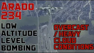 Arado 234 Low Altitude Level Bombing under Overcast/Hvy Clouds - IL-2 Great Battles