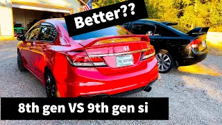 8th gen VS 9th gen civic si!! What one is better? What fits you better?