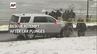 Rescue attempt after car plunges near Niagara Falls