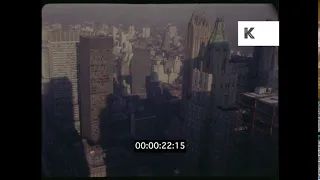 1960s USA, NYC, High Angles Over Manhattan  35mm