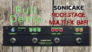 Testing and Demoing the Sonicake ROCKSTAGE Sonic Bar Multi-FX Pedal