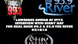 LAWRENCE GOWAN OF STYX INTERVIEW 2016