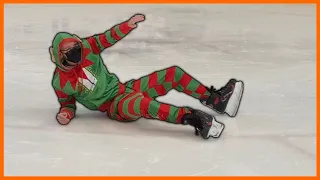 Professional Rollerblader Tries Ice Skating