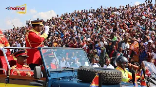 His Majesty King Mswati III Arrival at the 56th Celebration