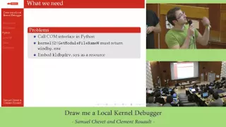 [Grehack 2015] (Invited talk) Draw me a Local Kernel Debugger - Samuel Chevet and Clément Rouault