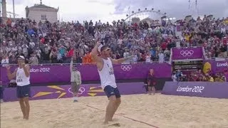 Men's Beach Volleyball Preliminary Round - BRA v AUT | London 2012 Olympics