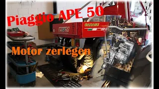 Piaggio APE 50 Motor zerlegen
