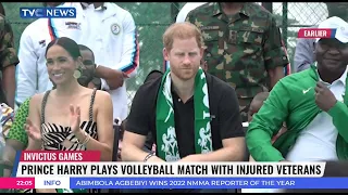 Invictus Games: Prince Harry Plays Volleyball Match With Injured Veterans