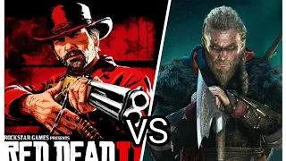 RDR 2 VS AC Valhalla: Comparison#games #compilation