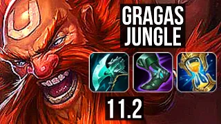 GRAGAS vs EVELYNN (JUNGLE) | 6/0/6, Rank 4 Gragas, Dominating | TR Grandmaster | v11.2