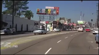 Dash Cam taken in 1963 Hollywood Sunset strip.