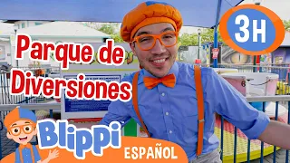 Blippi visita un parque de diversiones | Blippi Español | Videos educativos para niños