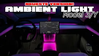 AMBIENT LIGHT in the TESLA MODEL 3/Y (2022) - Instructions - How To Do - Installation | EFIEBER