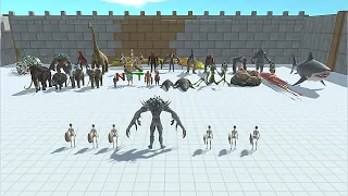 SCOURGE WITH SKELETON VS BOSS & MINIBOSS - Animal Revolt Battle Simulator
