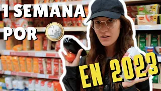 1 semana comiendo por 1€ en 2023  | ESPAÑA
