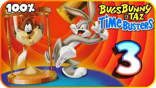 Bugs Bunny & Taz: Time Busters Walkthrough Part 3 (PS1) 100% Baboon Realm, Sam’s Temple