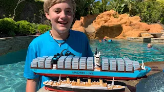 Larry Life LEGO MAERSK Cargo Ship and Titanic Submersible!