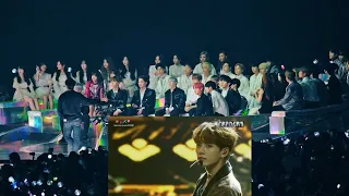 IDOLS REACTION TO BTS (AIRPLANE PT.2) AT MMA 2018