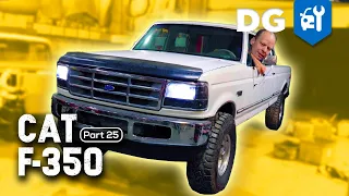 CAT Diesel swapped F350 Moves Under Its Own Power! #FTreeKitty [EP25]