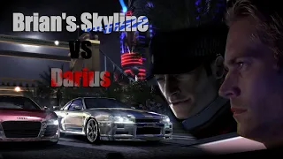Brian's Skyline VS Darius from Need for Speed: Carbon