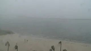 Hurricane Delta shortly after making landfall in Louisiana | AFP