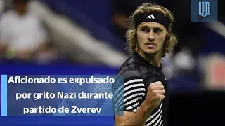 Expulsan a aficionado por grito nazi durante juego del alemán Alexander Zverev en el US Open