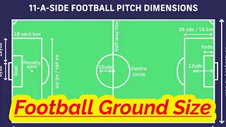 Football Ground Measurement | Football Ground Size| Football Ground ki lambai | Cartoon Sports