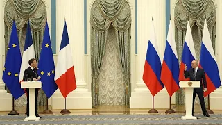 Gespräch zwischen Putin und Macron: Viel guter Wille